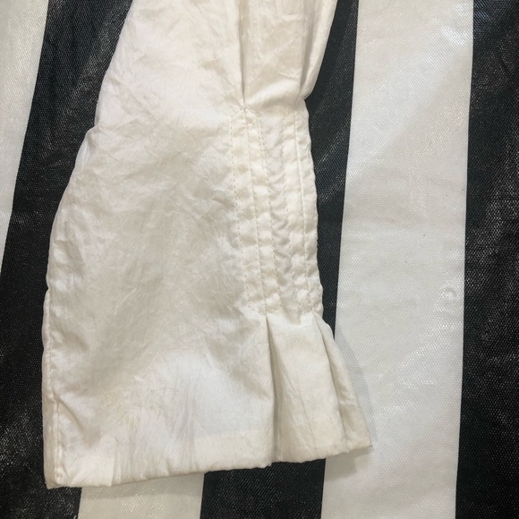 *RARE Children’s Place White Ruffle Front Long Spring Trench Coat - Picture 4 of 9